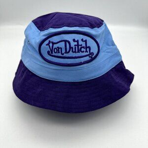 Von Dutch Kids Bucket Hat Purple & Blue- One Size Unisex  3-10 YRS